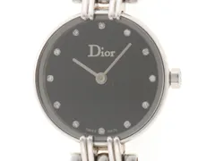 Dior ディオール バキラ CD092110 時計 クオーツ ステンレス 12Pダイヤ ブラック レディース 2148104158956【中古】207のサムネイル