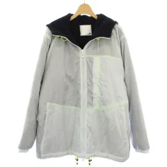 エレッセ ellesse ナイロンジャケット ブルゾン ジップアップ 裏ボア フード M グレー /TKのサムネイル