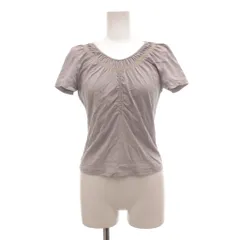 トラサルディ TRUSSARDI Tシャツ カットソー 40 グレー 半袖 ギャザー刺繍 ECF001 /SX ■ECF001のサムネイル