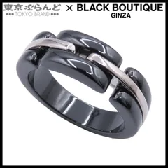 シャネル CHANEL ウルトラ ブラックxホワイトゴールド セラミック K18WG 17号相当 58 リング・指輪 メンズ 仕上済 101883499のサムネイル