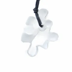 スワロフスキー SWAROVSKI ネックレス アクセサリー ペンダント ロゴ パズルピース クリア ■GY18 /MQのサムネイル