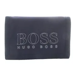 ヒューゴボス HUGO BOSS 財布 三つ折り ロゴ ナイロン ネイビー /YO14 ■GY18のサムネイル