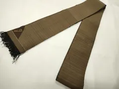 平和屋着物○男性 爪掻き本綴れ 角帯 横段文 ワンポイント/渦巻き模様