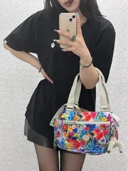 キプリング Kitsch ハワイアン フラワーパターン キーホルダー ショルダー トートバッグ C13008のサムネイル