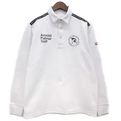アーノルドパーマー Arnold Palmer GOLF 厚手 起毛 ベーシック ポロシャツ 長袖 ホワイト 白 M ゴルフウェア AP220202C01のサムネイル