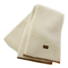アグ UGG W FLUFF SCALLOPED SCARF フラッフ スカロップド スカーフ マフラー ボア 0/S 白 101021 /BM28のサムネイル
