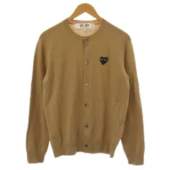 プレイコムデギャルソン PLAY COMME des GARCONS AD2025/4 ニット カーディガン 長袖 ウール M ベージュ AX-N023 /BM30のサムネイル