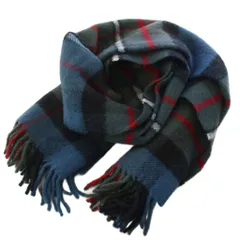 ツイードミル TWEEDMILL マフラー ストール チェック柄 ウール 青 緑 赤 /BM27のサムネイル