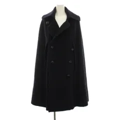 マディソンブルー MADISONBLUE BIG P CAPE カシミヤ混ケープコート ポンチョ 00 F 紺 ネイビー ダブルブレスト MB184-2006 /YM2のサムネイル