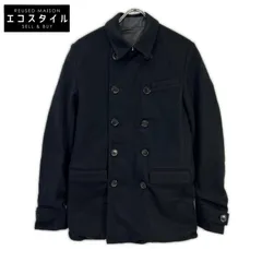 Dior HOMME　ディオールオム　123C411F0270 ブラック×チャコール リバーシブル Pコート　46のサムネイル