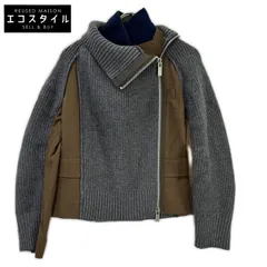 sacai　サカイ　22年製 22-06174 グレー×ブラウン Suiting Knit Jacket/スーチングニットジャケット　1のサムネイル