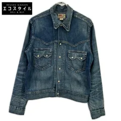 RRL　ダブルアールエル　782891663001 本藍染め コットン Hewson Indigo Denim Western Jacket/ヒューソン インディゴ デニムウエスタンジャケット　Sのサムネイル
