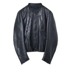 Maison Margiela 2011 ホースハイド 八の字 レザー ライダース ジャケットのサムネイル