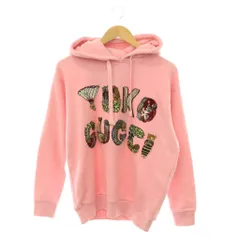 グッチ GUCCI ヒグチユウコ 日本限定 ビジューパーカー スウェット プルオーバー XXS ピンク マルチカラー 615061 /CX ■OSのサムネイル
