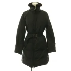 モンクレール MONCLER ヴェロニク VERONIQUE ダウンコート アウター ビーバーファー ベルト付き 0 黒 ブラック 93-49359-90 /CX ■OSのサムネイル