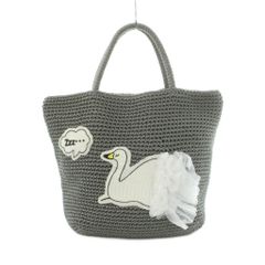 ♡新品未使用♡LUDLOW ラドロー スワン ポーチ 白鳥 ニット ブラウス