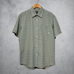 パタゴニア　1998年製 M 半袖シャツ 98年 PATAGONIA A/C SHIRT PIN WHEEL S パタゴニア ACシャツ 紺 緑 総