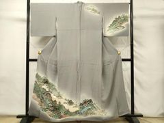 平和屋着物○湘南友禅 内田芳光 花煌路 訪問着 薔薇尽くし 暈し染め