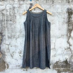 DANIELA GREGIS リネン100% ノースリーブワンピース 麻 - メルカリ