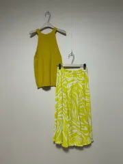 MSGM ビスコース フレア パータン ロング スカートのサムネイル
