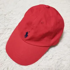 ラルフローレン キャップ 帽子 赤 レッド ワンサイズ 59センチ 59cm POLO RALPH LAURENのサムネイル