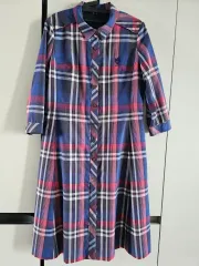DAKS チェック 7分 シャツ ワンピースのサムネイル