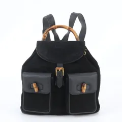 美品 ヴィンテージ オールド グッチ バンブー レザー リュック バックパック ショルダー バッグ レディース UNE EI11-8【中古】のサムネイル