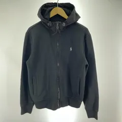 【中古】RALPH LAUREN ジップアップパーカー サイズS ブラック パッチワーク[91]のサムネイル