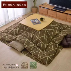 掛敷セット こたつ布団 フォルム 190×190cmのサムネイル