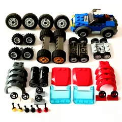 レゴ 正規品 中古 タイヤ(車7台分)・車部品 レゴブロック【管理番号：4229】のサムネイル