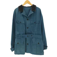 ポータークラシック PORTER CLASSIC PARAFFIN CORDUROY BINGHAM JACKET マルチポケット 襟コーデュロイ ジャケット メンズ JPN：L のサムネイル
