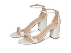 スチュアート ワイツマン レディース シューズ ヒール Stuart Weitzman Nudist Poppy Block 75 WhiteClearNatural ホワイト