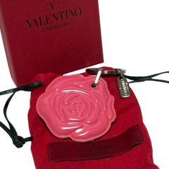 箱 保存袋つき VALENTINO GARAVANI ローズキーホルダー ピンク - メルカリ