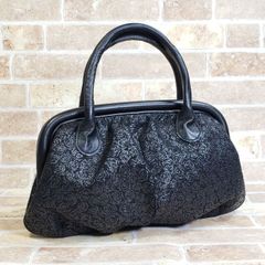 【極美品】 印傳屋 インデンヤ リュオラ ハンドバッグ 自立 花柄 和装 鹿皮 極美品】 印傳屋 インデンヤ リュオラ ハンドバッグ 自立 花柄 和装 鹿