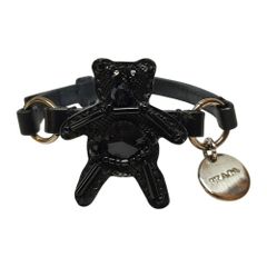 美品】PRADA ペアトリック 熊 ベア ストラップ ビジュー ブラック 黒