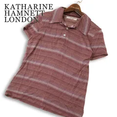 KATHARINE HAMNETT LONDON キャサリン ハムネット 春夏★ 半袖 チェック ポロシャツ 日本製 Sz.M メンズのサムネイル