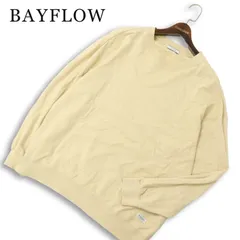 BAYFLOW ベイフロー 通年★ ビッグシルエット スウェット プルオーバー トレーナー Sz.3 メンズのサムネイル
