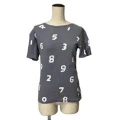 ソウソウ SOU SOU 半袖カットソー 高島縮 数字 坂尾織物半袖 Ｔシャツ SS ライトグレーのサムネイル