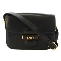CELINE オールドセリーヌ チェーンショルダーバッグ ブラック 3way 
