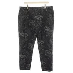 エトロ ETRO イージーパンツ スラックス ウエストゴム ジップフライ 総柄 麻 リネン混 56 紺 ネイビー 221-1W704-1086 /YTのサムネイル
