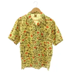 ヒューマンメイド HUMAN MADE DUCK CAMO シャツ カジュアル 半袖 総柄 L イエローベージュ マルチカラー /DO ■OSのサムネイル