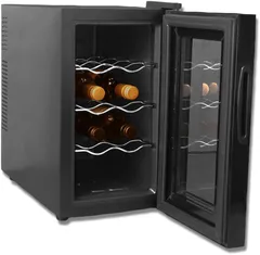 【開封済・未使用品】アイリスオーヤマ ワインセラー 8本 ペルチェ式 小型 PWC-251P-Bのサムネイル