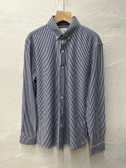HILDITCH&KEY イギリス製 ストライプシャツ セヴィルロウ ブルー 