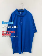 Reebok リーボック ポロシャツ 2XLT ブルー 無地 半袖 メンズのサムネイル