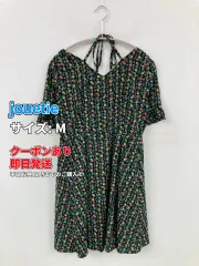 jouetie ジュエティ ワンピース M ブラック 花柄・ボタニカル柄 半袖 ショート・ミニ丈 フレア レディースのサムネイル