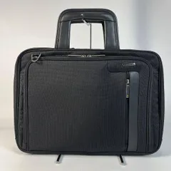 未使用級 ace.GENE 2way ブリーフケース　ナイロン　レザー　ブラックのサムネイル