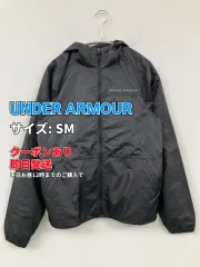 UNDER ARMOUR アンダーアーマー ナイロンジャケット SM ブラック ワンポイント フードあり メンズのサムネイル