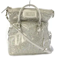 マルタンマルジェラ 11 Martin Margiela 11 5AC ハンドバッグ ショルダーバッグ ラメ グリッター シルバー S56WG0082 P1968 /TK 36のサムネイル