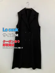 Le souk ワンピース M ブラック 無地 袖なし ロング・マキシ丈 タイト レディースのサムネイル