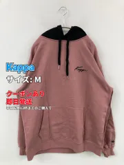 Kappa カッパ パーカー M ピンク コットン 無地 ワンポイント 刺繍 プルオーバー 長袖 レディースのサムネイル